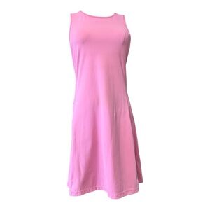 Addison Bay Pink Sleeveless Dress Size M Preppy Athleisure Resort Wear